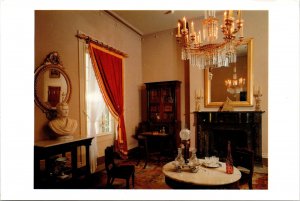VINTAGE CONTINENTAL SIZE POSTCARD THE FRONT PARLOR AT THE HERMITAGE NASHVILLE TN