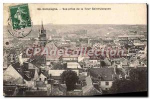 Old Postcard Compiegne Vue Prize De La Tour Saint Jacques