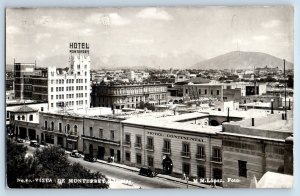 Nuevo Leon Mexico Postcard Aerial View of Hotel Monterrey c1930's RPPC Photo