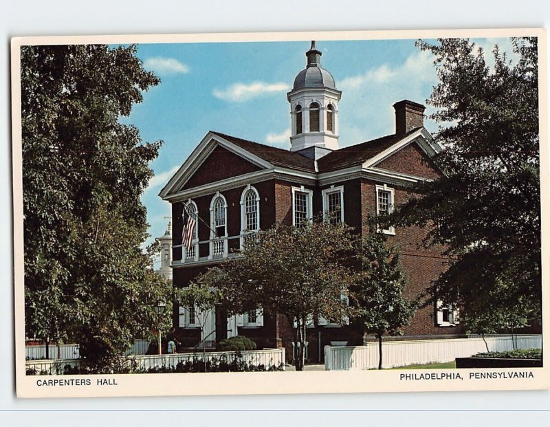 Postcard Carpenters Hall, Philadelphia, Pennsylvania