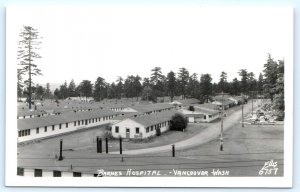 RPPC  VANCOUVER, WA Washington ~ Ellis # 6757~ BARNES HOSPITAL c1940s  Postcard