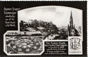 Scotland Postcard - Views of Princes Street - Edinburgh - Real Photo - Ref 3737A