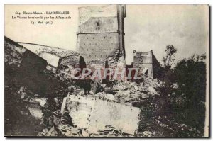 Haute Alsace Old Postcard Dannemarie The viadux bombed by German
