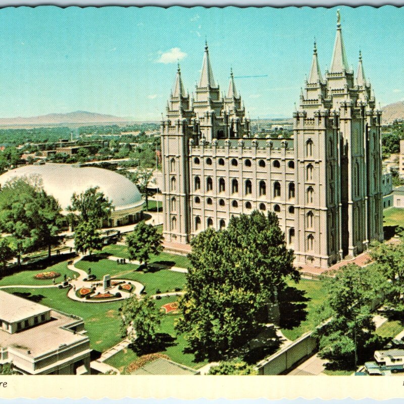 c1970s Salt Lake City UT Temple Square Church Jesus Christ Latter Day Saints M12