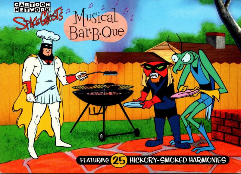 Advertsising Cartoon Network SpaceGhosts Musical Bar-B-Que