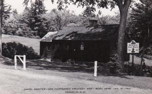New Hampshire Franklin Daniel Webster Birthplace Real Photo