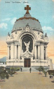 LA CRIPTA LIMA PERU POSTCARD (c. 1910)!!