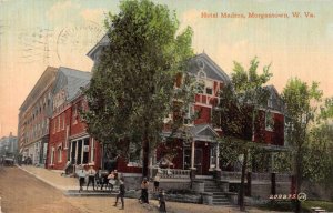 Morgantown West Virginia Hotel Madera Exterior Vintage Postcard JI658471