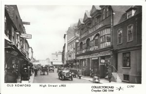 Essex Postcard - Old Romford - High Street c1921 -  Ref U753