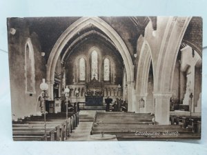 Easebourne Church Interior Chichester Sussex Early 1900s Vintage Postcard