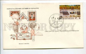 424638 BELGIUM 1980 year First Day COVER certificate w/ signature