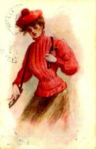 The Skating Girl - Artist Signed: Sergio Bompard