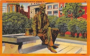 Gutzon Borglum Statue of Lincoln Newark, New Jersey  