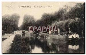 Foecy - Canal Basin and Lock - Old Postcard