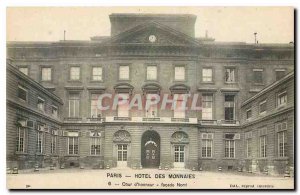 Old Postcard Paris Hotel honeur Court of coins frontage North