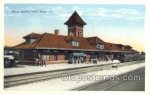 Union Station, Paris, TX, Texas, USA Train Railroad Station Depot Unused 