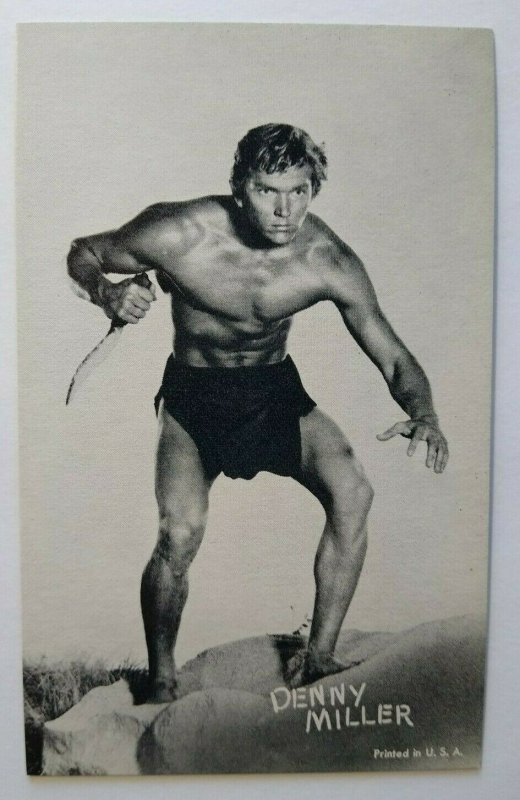 Denny Miller Shirtless Beefcake Postcard Tarzan Movie Original NOS Vintage