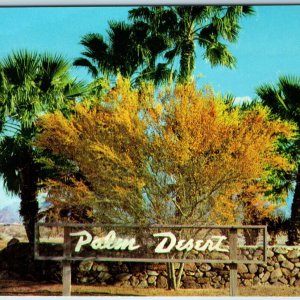 1956 Palm Springs, CA Desert Planned Community Welcome Sign Teich Cathedral A215