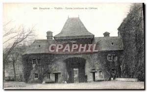 Old Postcard Vizille Dauphine Entree du Chateau Interieure