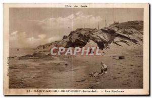 Postcard Ancient Jade Riviera Saint Michel Chef Loire Inf Rocks