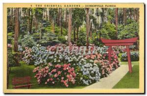 Old Postcard The Oriental Gardens Jacksonville Florida