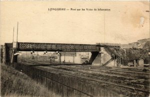 CPA LONGUEAU - Pont sur les Voies de bifurcation (514879)