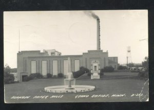 RPPC GRAND RAPIDS MINNESOTA BRANDIN PAPER MILLS FACTORY REAL PHOTO POSTCARD