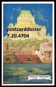 h5219 - QUEBEC CITY Postcard 1930s Artist- GILLESPIE Chateau Frontenac