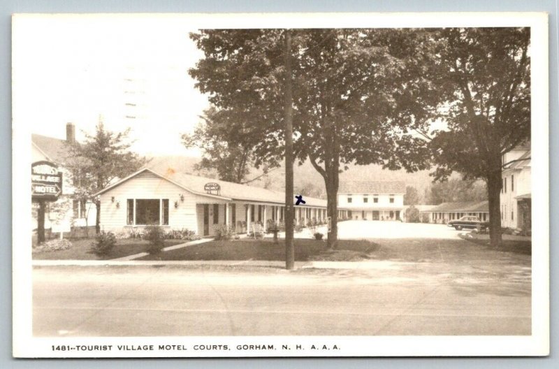 Tourist Village Motel Courts  Gorham  New Hampshire  Postcard  1955