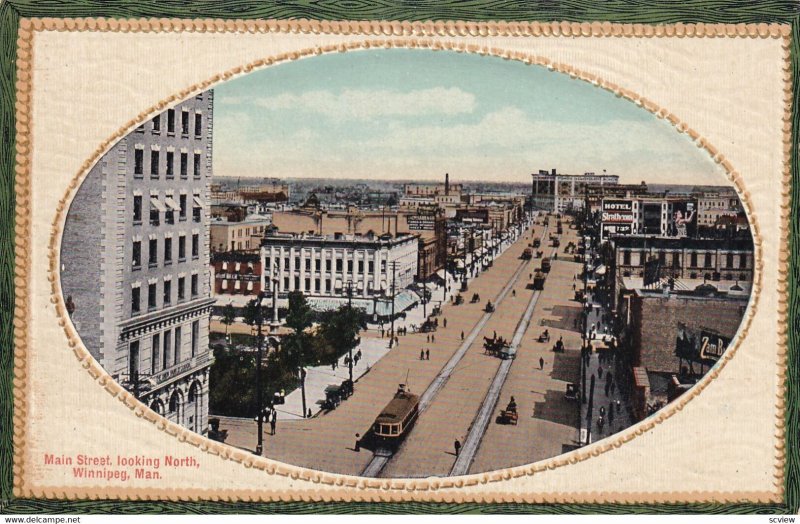 WINNIPEG, Manitoba, Canada, 1930-1950s; Main Street Looking North