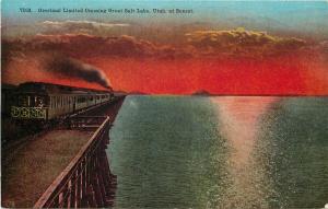 UT, Great Salt Lake, Utah, Overland Limited, No. 7160