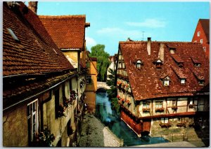 CONTINENTAL SIZE POSTCARD SIGHTS SCENES & CULTURE OF GERMANY VILLAGE #1v55