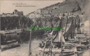 Spain Postcard - Malaga Barcos De Pesca, Andalusia    RS36223