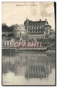 Old Postcard Amboise Chateau