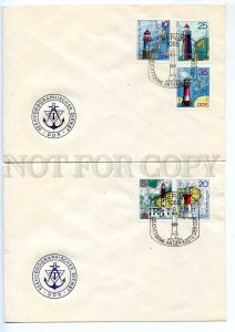 272341 DDR East Germany 1975 year LIGHTHOUSES two FDC