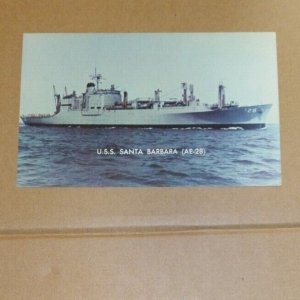 POSTCARD UNUSED - U.S.S. SANTA BARBARA (AE-28)