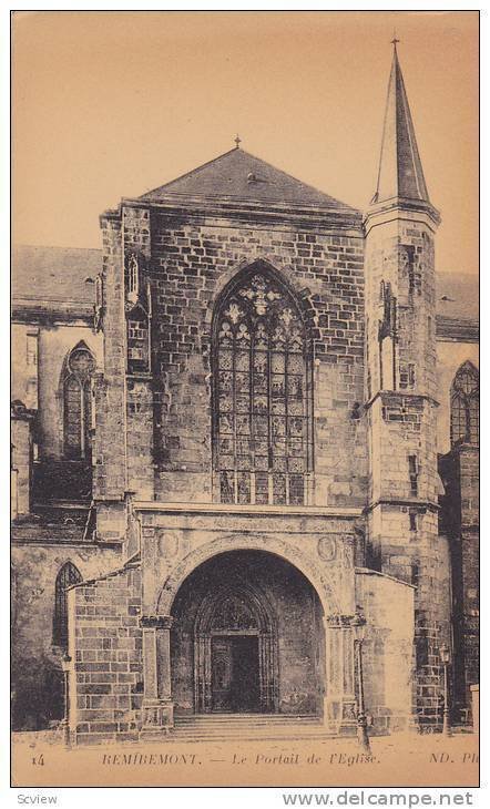 Le Portail De l'Eglise, Remiremont (Vosges), France, 1900-1910s