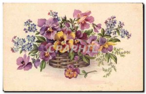 Old Postcard Fantasy Flowers