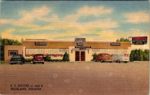 Highland, IN Indiana  CONGLES RESTAURANT & LOUNGE Roadside LAKE COUNTY Postcard