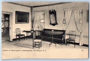 1905 Morristown New Jersey Postcard Interior Washington's Headquarters Building