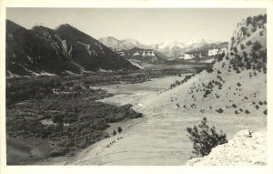 RPPC Postcard; Sunlight Guest Ranch, Cody WY Scenic View in Park County, Posted