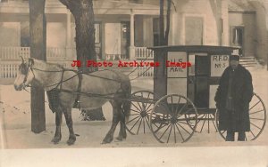 Unknown Location, RPPC, US Mail RFD Wagon Number 5