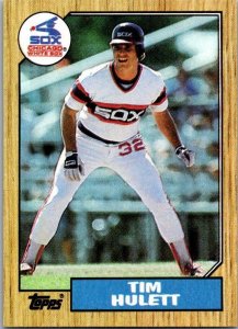 1987 Topps Baseball Card Tim Hulett Chicago White Sox sk19004