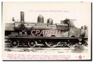 Postcard Old Train Locomotive Machine 220304 Fireplace Belpaire