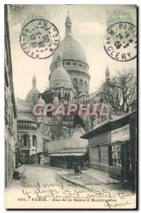 Postcard Old Paris Street in Barre Montmartre