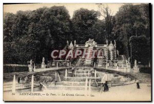 Postcard Old Saint Cloud Park Great waterfall