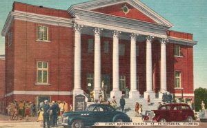 Vintage Postcard First Baptist Church Parish Building Landmark St. Petersburg FL