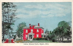 J12/ Mason Ohio Postcard c1910 Indian Mound Farm Homes Gate 119