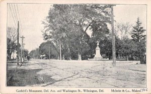 Wilmington Delaware Garfield's Monument Vintage Postcard AA34364