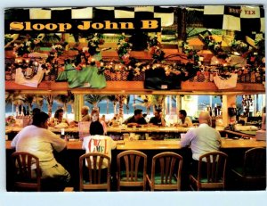 FORT LAUDERDALE, FL ~ Interior SLOOP JOHN B Saloon Bar 1995 - 4x6 Postcard